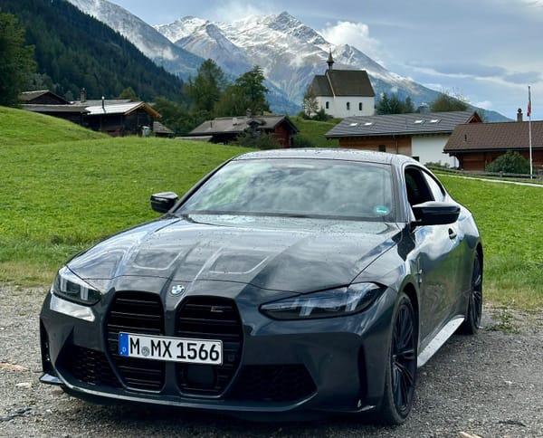 Our BMW M4 on our Switzerland Road Trip 